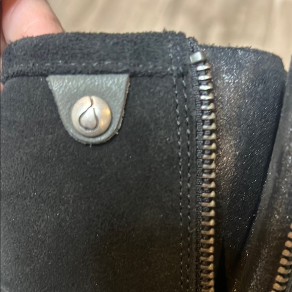 Bos & Co Black suede Ankle Boots  with double zipper closure, EUR 41 - Picture 11 of 12